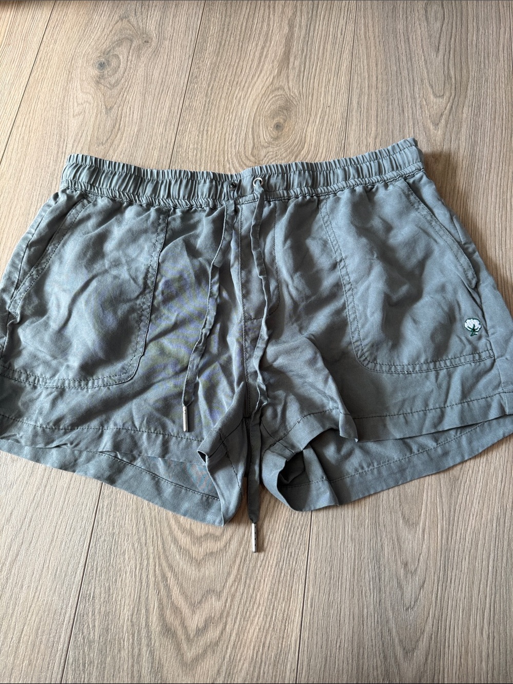 The Southern Shirt Company Olive Gray Athletic Drawstring Shorts